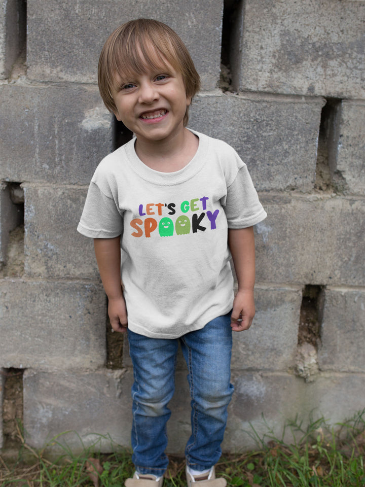 Let's Get Spooky.          Halloween shirt toddler. Trick or treat shirt for toddlers. Spooky season. Fall shirt kids.