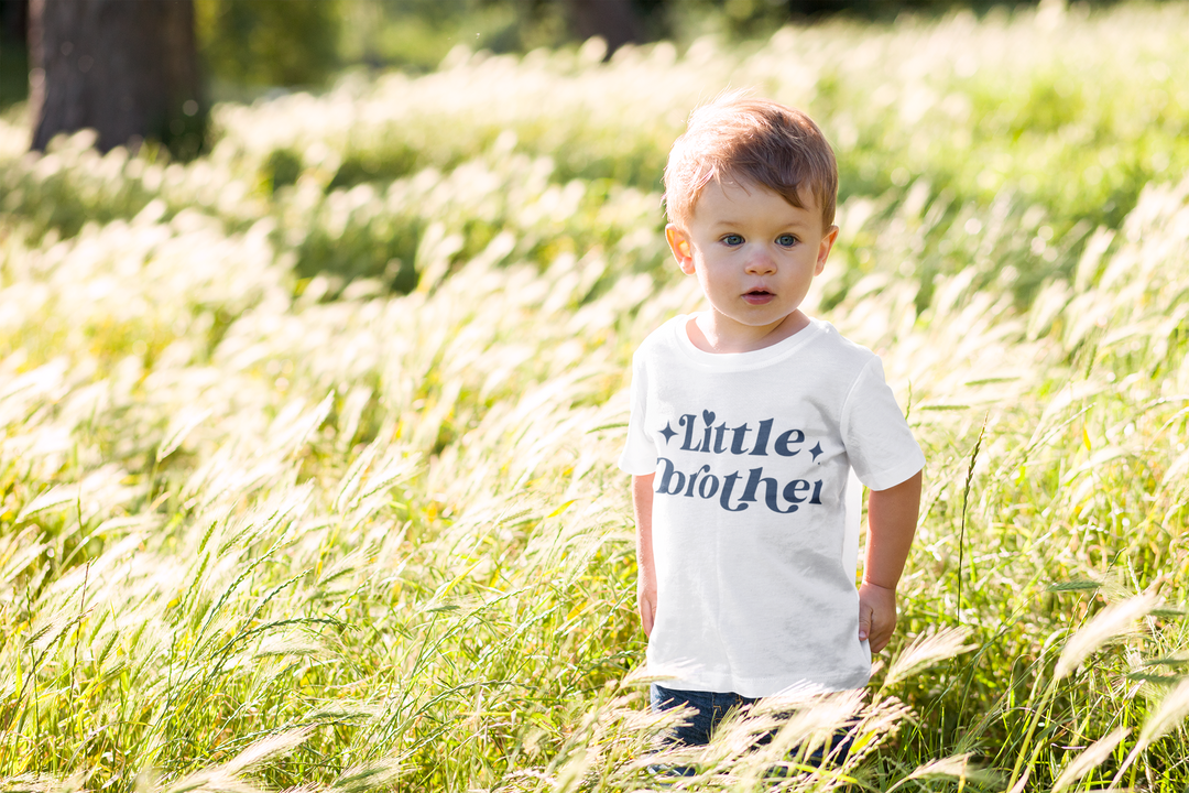 Little brother. T-shirt for toddler sand kids. - TeesForToddlersandKids -  t-shirt - sibling - little-brother-t-shirt-for-toddler-sand-kids