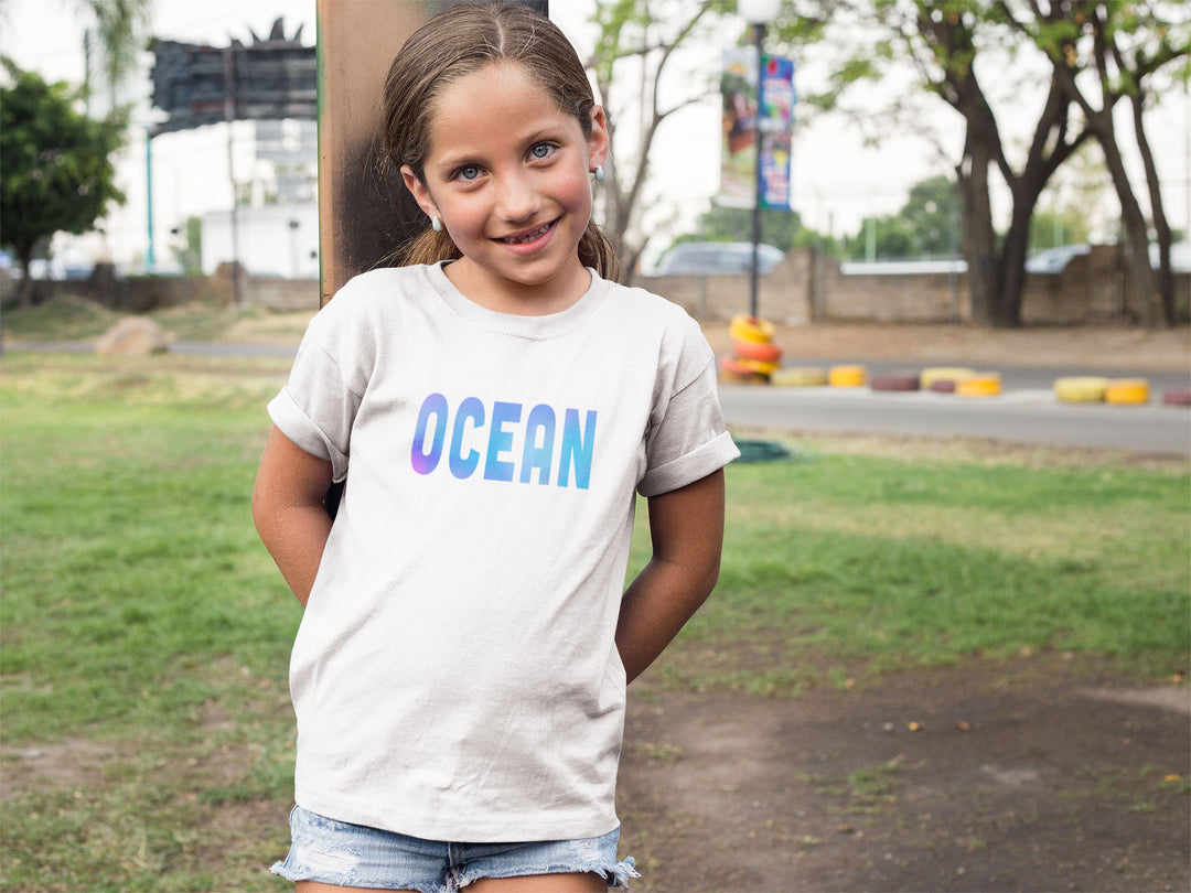 Ocean. Short Sleeve T Shirt For Toddler And Kids. - TeesForToddlersandKids -  t-shirt - seasons, summer - ocean-short-sleeve-t-shirt-for-toddler-and-kids