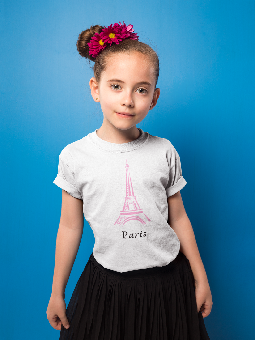 Paris. Short sleeve t shirt for toddler and kids. - TeesForToddlersandKids -  t-shirt - seasons, summer - paris-short-sleeve-t-shirt