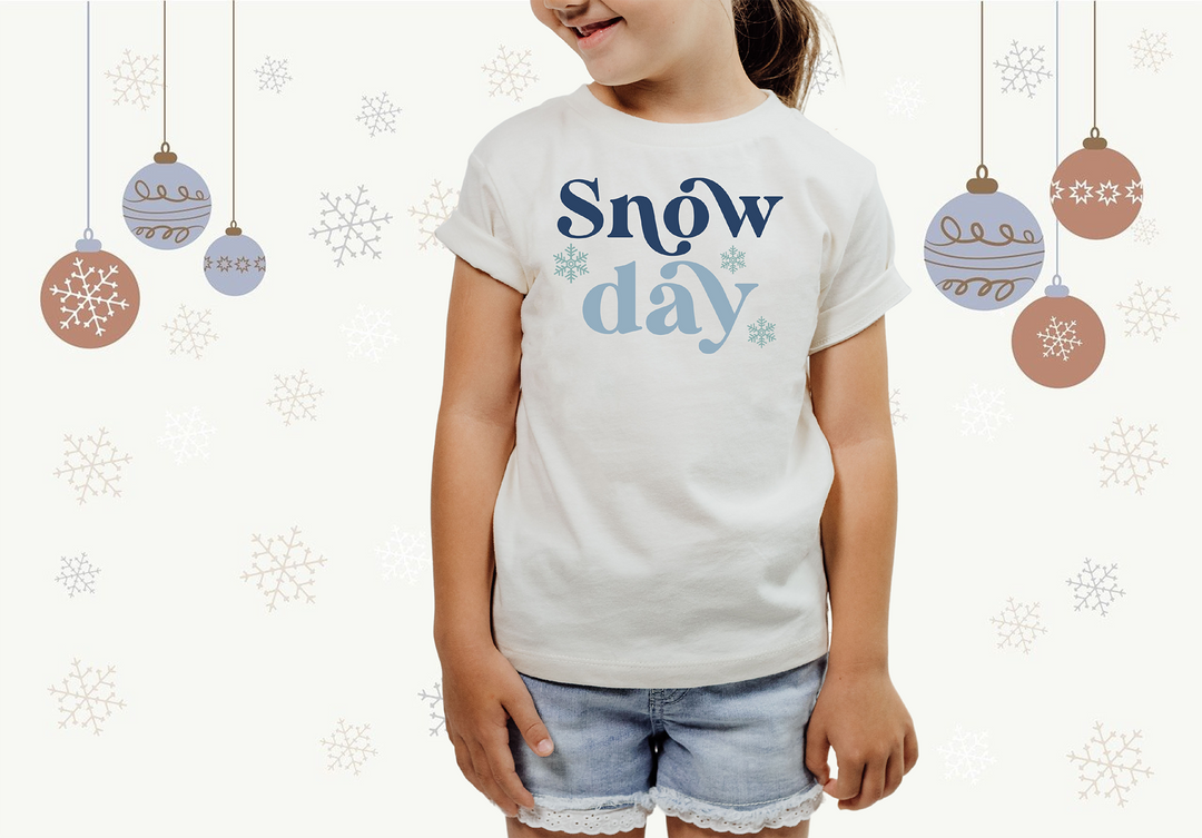 Snow day! Short sleeve t shirt for toddler and kids. - TeesForToddlersandKids -  t-shirt - christmas, holidays - snow-day-short-sleeve-t-shirt-for-toddler-nd-kids