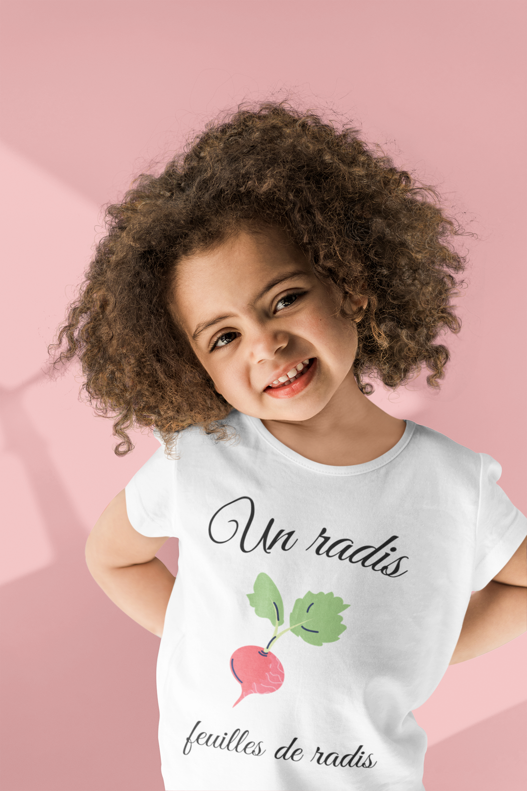 Un radis. Short sleeve t shirt for toddler and kids. - TeesForToddlersandKids -  t-shirt - seasons, summer - un-radis-short-sleeve-t-shirt-for-toddler-and-kids
