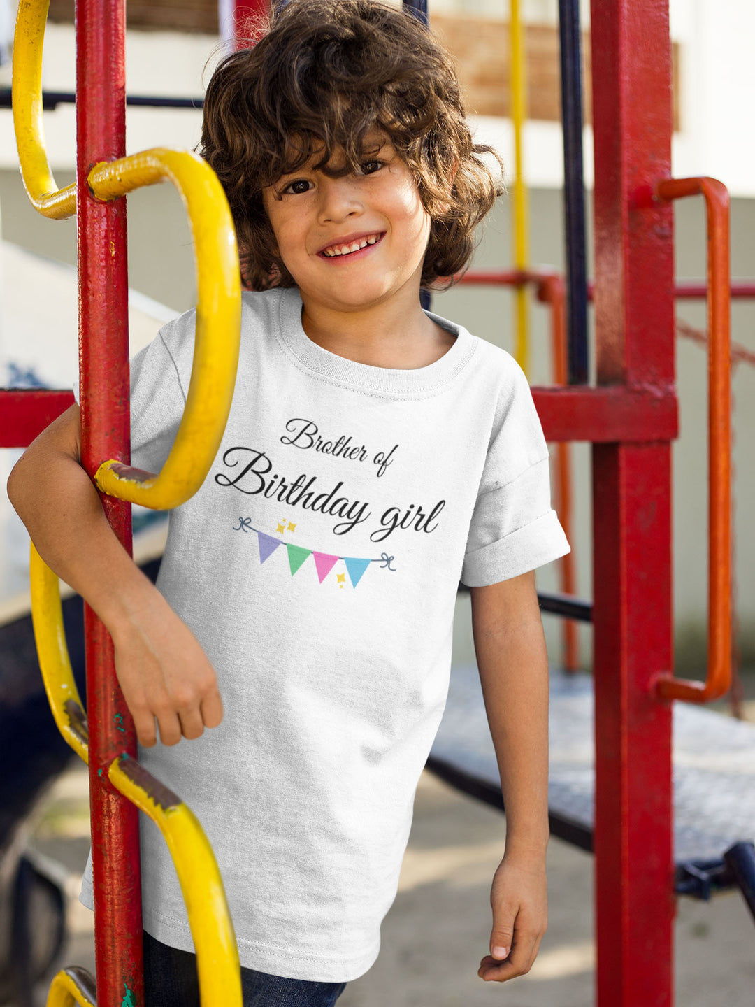 Brother Of Birthday Girl. Short Sleeve T Shirt For Toddler And Kids. - TeesForToddlersandKids -  t-shirt - birthday - brather-of-birthday-girl-short-sleeve-t-shirt-for-toddler-and-kids