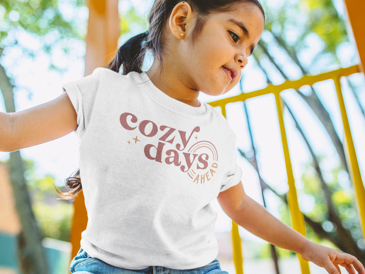 Cozy Days Ahead.          Halloween shirt toddler. Trick or treat shirt for toddlers. Spooky season. Fall shirt kids.