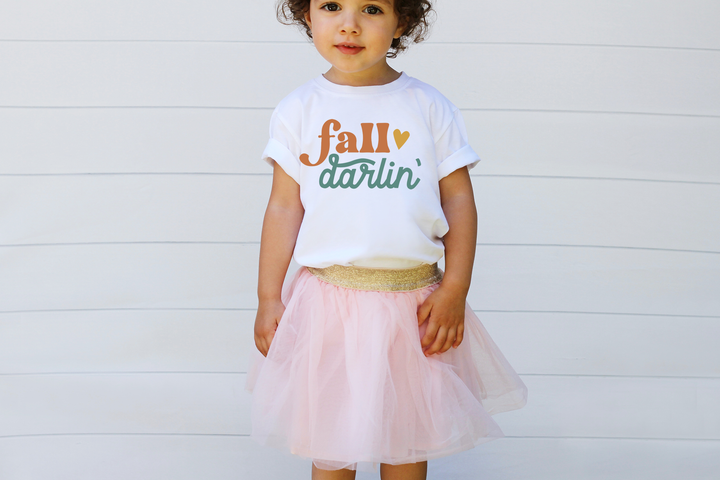Fall Darlin.          Halloween shirt toddler. Trick or treat shirt for toddlers. Spooky season. Fall shirt kids.