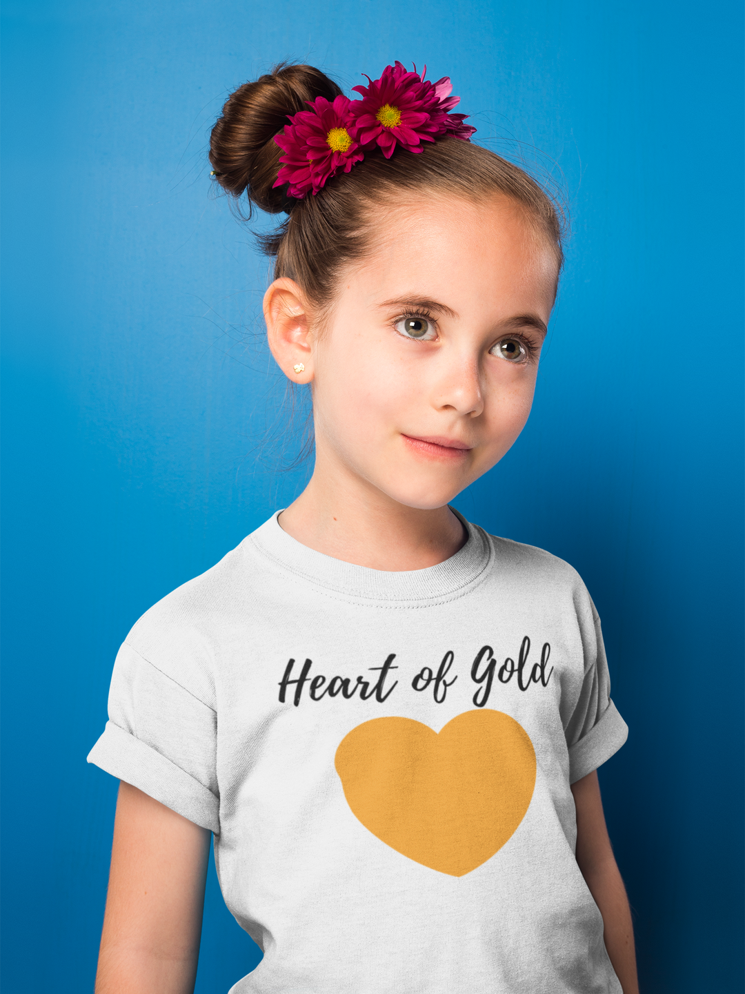 Heart of Gold. Short sleeve t shirt for toddler and kids. - TeesForToddlersandKids -  t-shirt - seasons, summer - heart-of-gold-short-sleeve-t-shirt