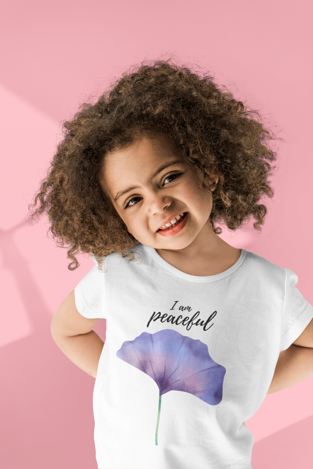I am peaceful. Short shirt sleeve t shirt for your toddler and kids. - TeesForToddlersandKids -  t-shirt - positive - i-am-peaceful-shirt-sleeve-t-shirt