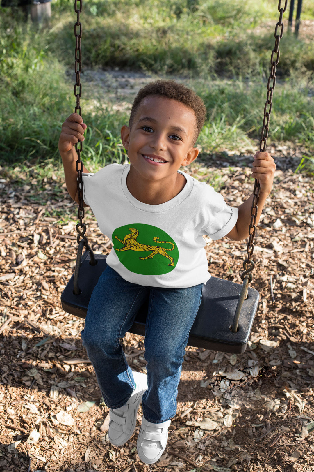 Leo Plant Green. Short Sleeve T Shirt For Toddler And Kids. - TeesForToddlersandKids -  t-shirt - seasons, summer - leo-plant-green-short-sleeve-t-shirt-for-toddler-and-kids