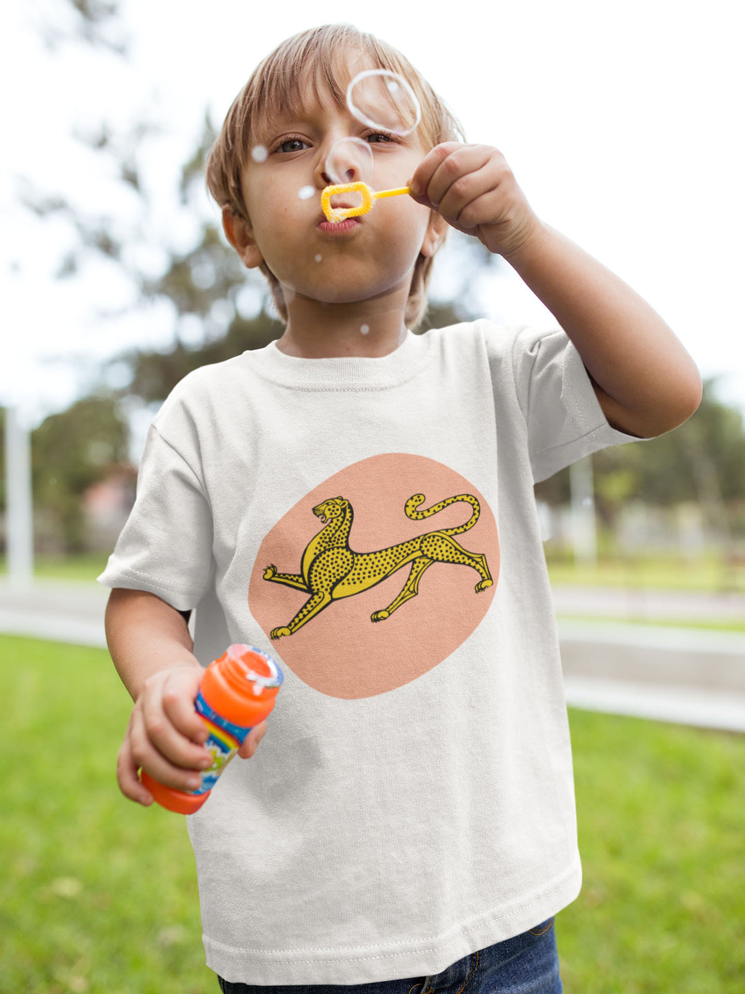 Leo Coral Reef. Short Sleeve T Shirt For Toddler And Kids. - TeesForToddlersandKids -  t-shirt - seasons, summer - leo-coral-reef-short-sleeve-t-shirt-for-toddler-and-kids