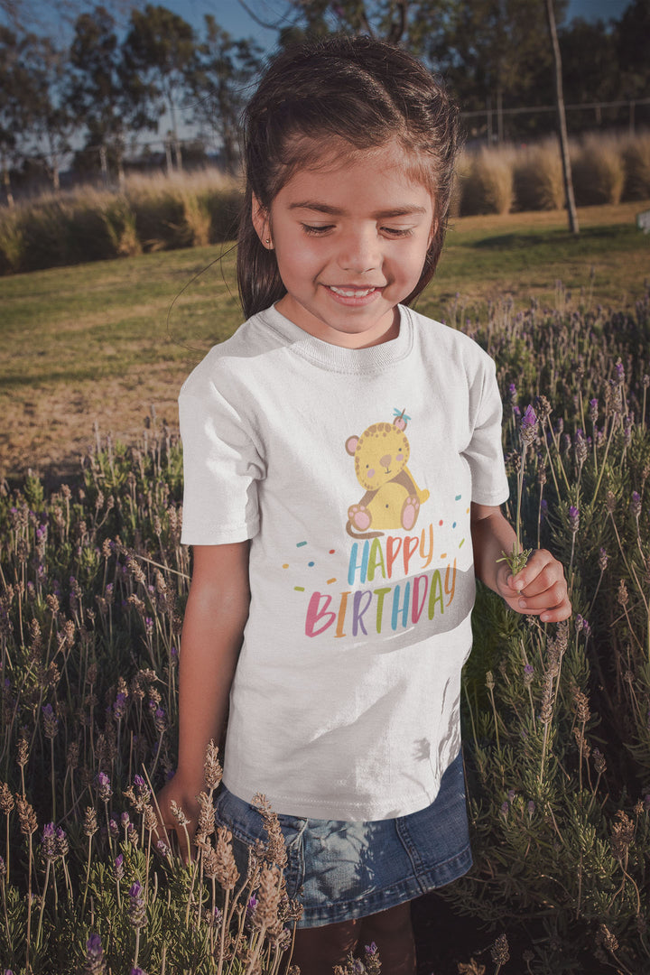 Happy Birthday. Short Sleeve T Shirt For Toddler And Kids. - TeesForToddlersandKids -  t-shirt - birthday - happy-birthday-short-sleeve-t-shirt-for-toddler-and-kids-3