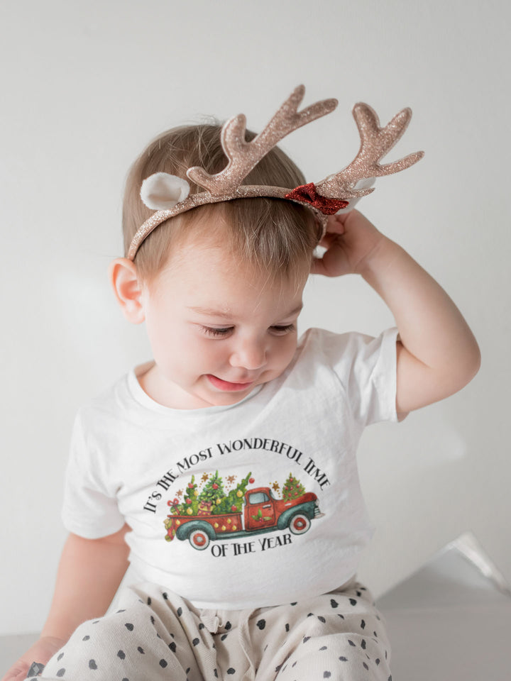 It's The Most Wonderful Time Of The Year. Short Sleeve T Shirts For Toddlers And Kids. - TeesForToddlersandKids -  t-shirt - christmas, holidays - its-the-most-wonderful-time-of-the-year-short-sleeve-t-shirts-for-toddlers-and-kids