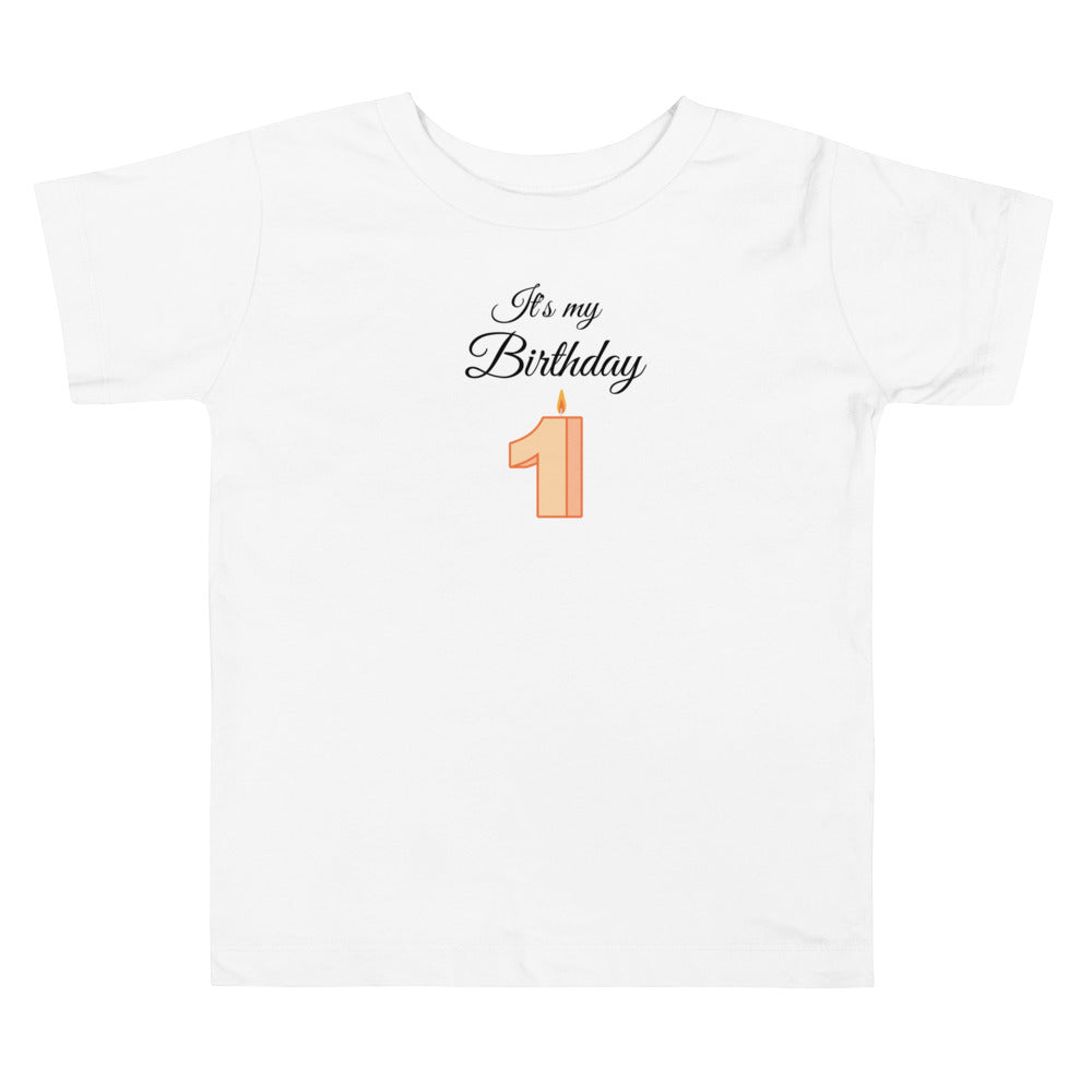 Its My Birthday. Short Sleeve T Shirt For Toddler And Kids. - TeesForToddlersandKids -  t-shirt - birthday - hes-my-birthday-short-sleeve-t-shirt-for-toddler-and-kids-1