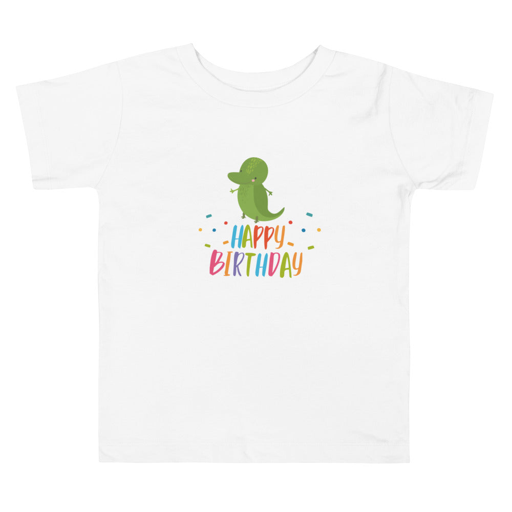 Happy Birthday. Short Sleeve T Shirt For Toddler And Kids. - TeesForToddlersandKids -  t-shirt - birthday - happy-birthday-short-sleeve-t-shirt-for-toddler-and-kids-6