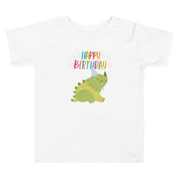 Happy Birthday. Short Sleeve T Shirt For Toddler And Kids. - TeesForToddlersandKids -  t-shirt - birthday - happy-birthday-short-sleeve-t-shirt-for-toddler-and-kids-7