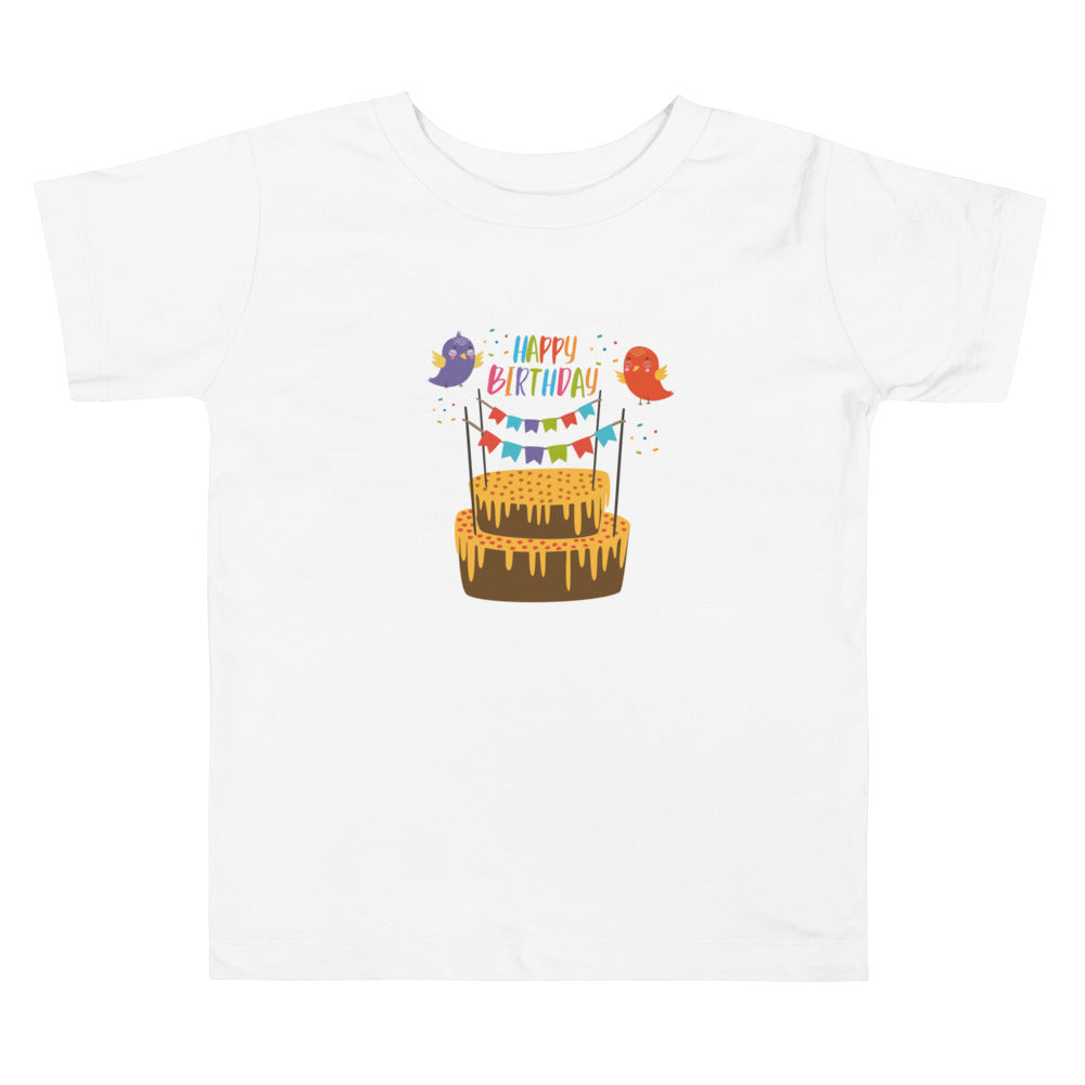 Happy Birthday. Short Sleeve T Shirt For Toddler And Kids. - TeesForToddlersandKids -  t-shirt - birthday - happy-birthday-short-sleeve-t-shirt-for-toddler-and-kids-13