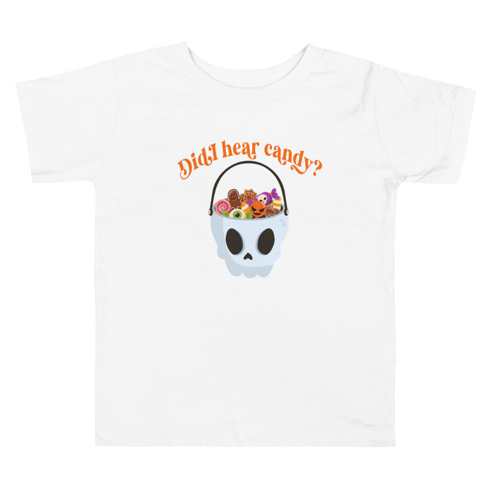 Did I hear Candy?          Halloween shirt toddler. Trick or treat shirt for toddlers. Spooky season. Fall shirt kids.