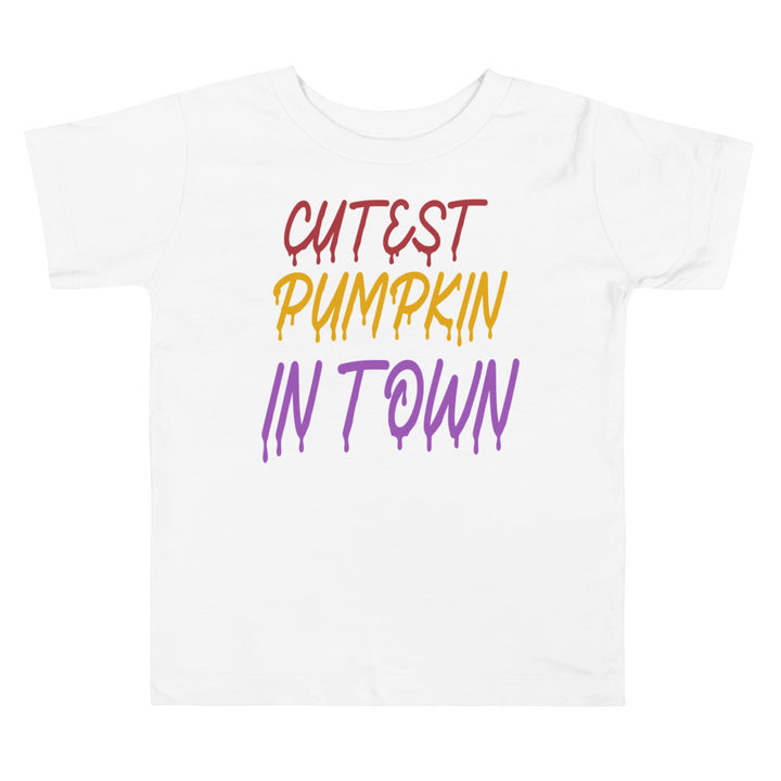 Cutest Pumpkin In Town.          Halloween shirt toddler. Trick or treat shirt for toddlers. Spooky season. Fall shirt kids.