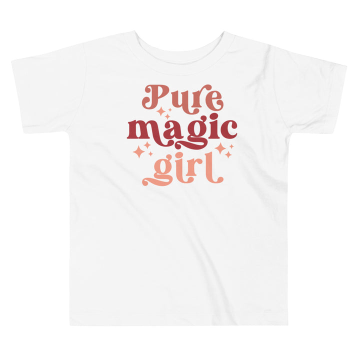 Pure magic girl. T-shirt for toddlers and kids. - TeesForToddlersandKids -  t-shirt - holidays, Love - pure-magic-girl-t-shirt-for-toddlers-and-kids