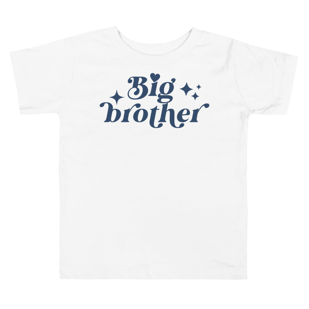 Big brother in navy with stars.  Big brother shirt, big bro shirt, big brother t-shirt, big brother tee shirt, big brother tshirt, baby announcement