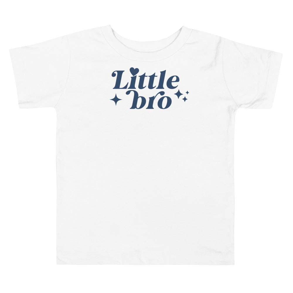 Little bro with stars.  Sibling t-shirts for toddlers and kids.
