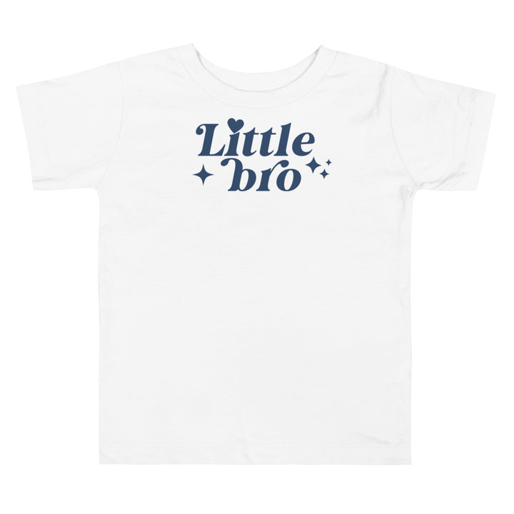 Little bro with stars.  Sibling t-shirts for toddlers and kids.