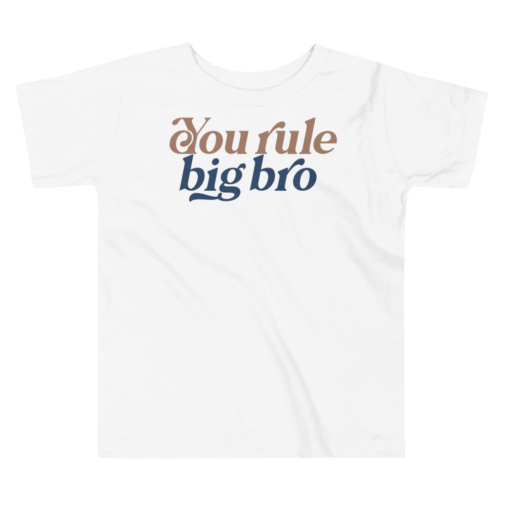 You rule big bro.  Big brother shirt, big bro shirt, big brother t-shirt, big brother tee shirt, big brother tshirt, baby announcement