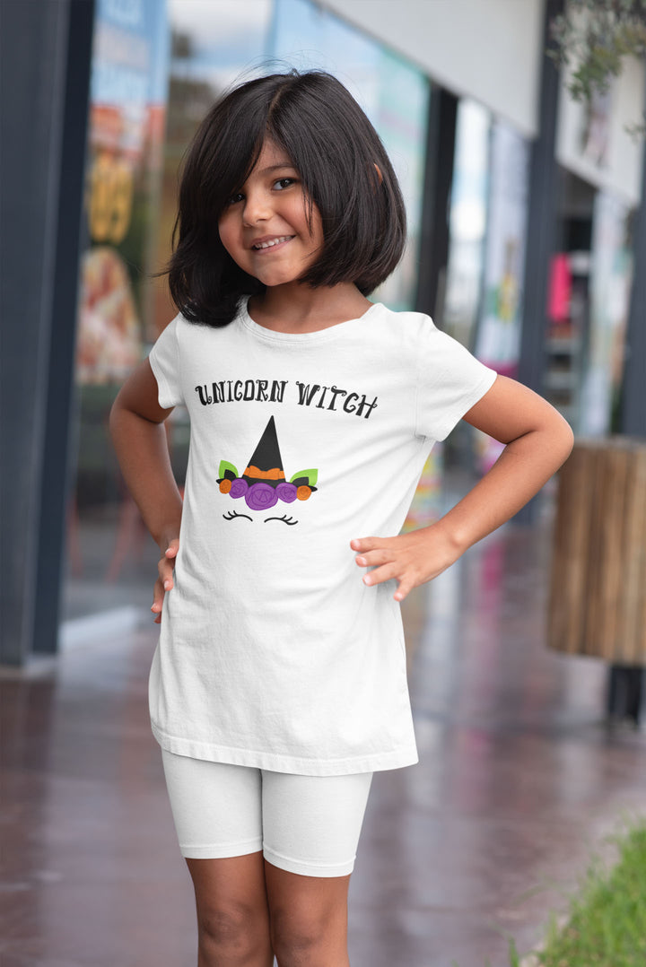 Unicorn Witch.          Halloween shirt toddler. Trick or treat shirt for toddlers. Spooky season. Fall shirt kids.