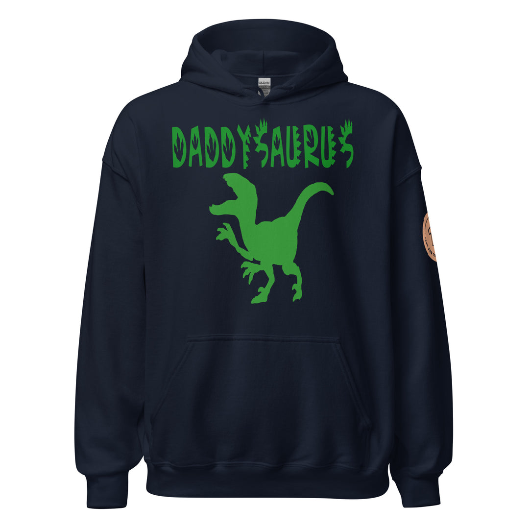 Daddysaurus. Hoodie for men. - TeesForToddlersandKids -  hoodie - dinos, men - daddysaurus-hoodie-for-men