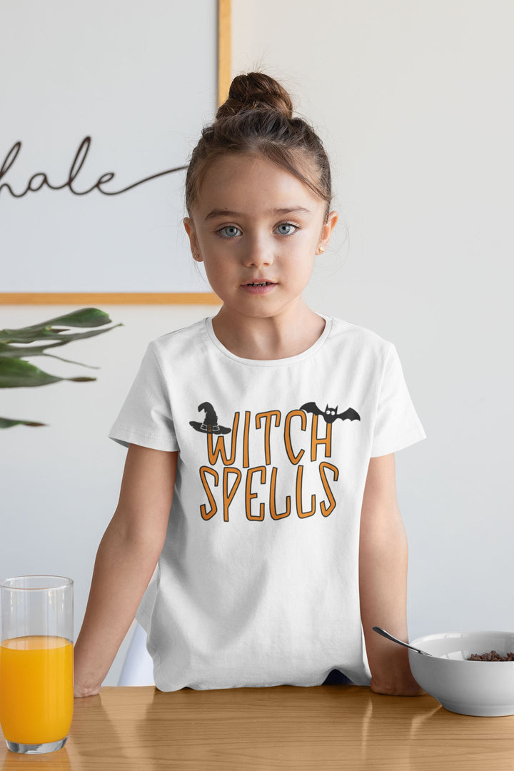 Witchy Spells.          Halloween shirt toddler. Trick or treat shirt for toddlers. Spooky season. Fall shirt kids.